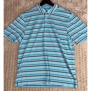 Cutter & Buck CB DryTec Golf Polo Shirt Men Size Large Blue‎